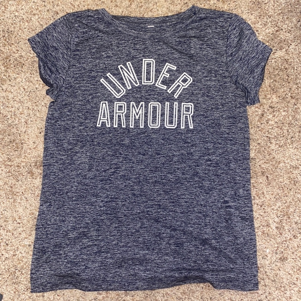 Blue Grey Under Amour Dry Fit Tee